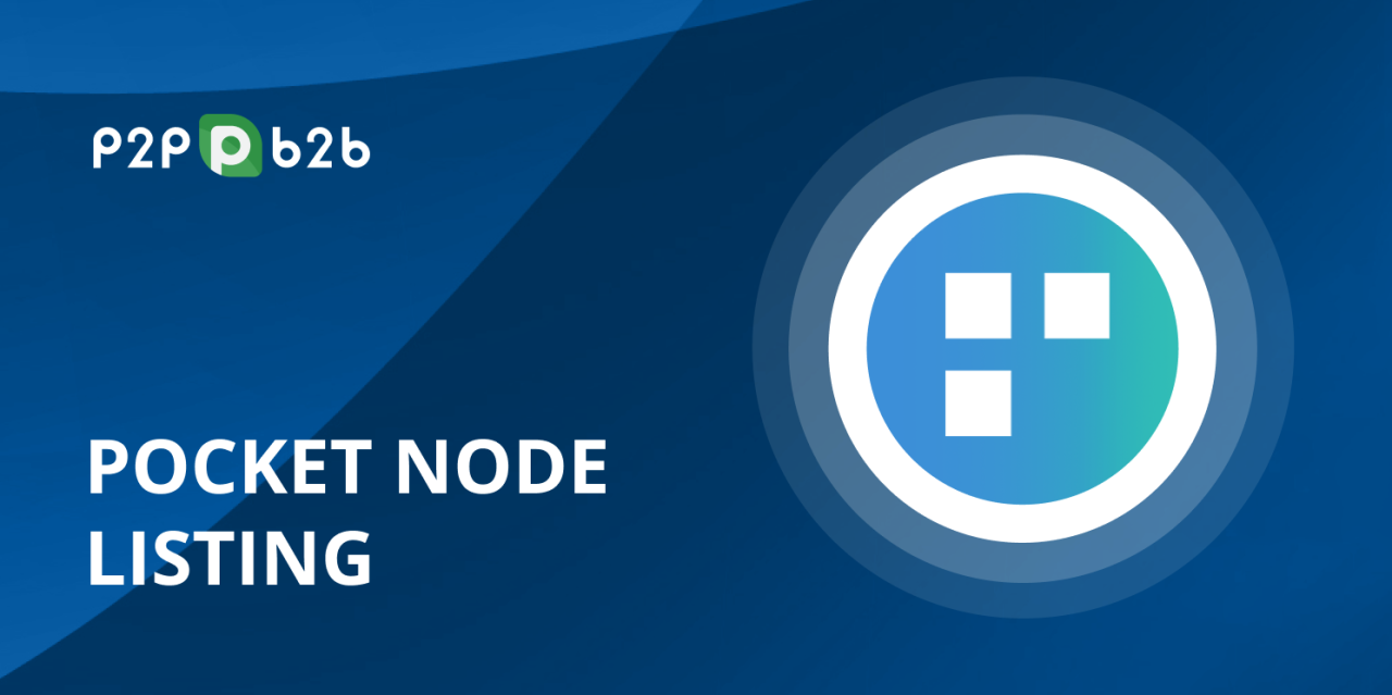 Pocket NODE has been listed on P2PB2B — Crypto news 2024 P2B