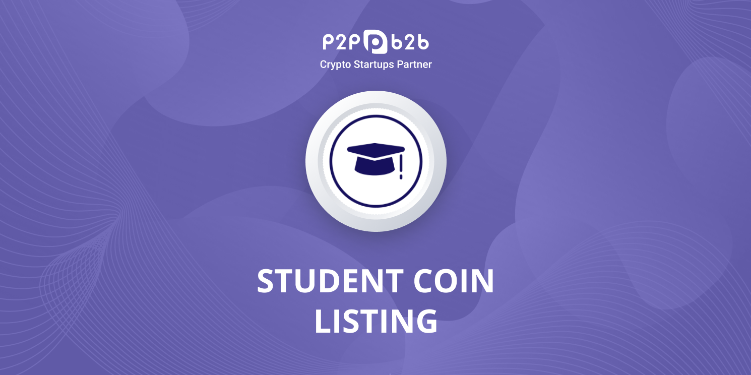 Student Coin has been listed on P2B Crypto news 2022 cryptocurrency