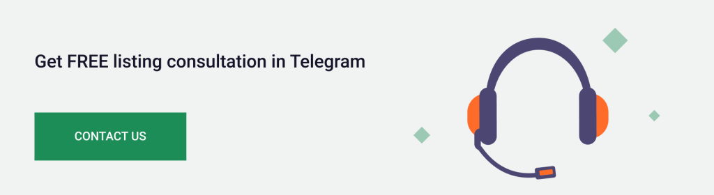 Get FREE crypto listing consultation in Telegram